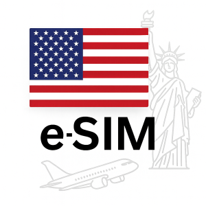 Karta eSIM Internet Roaming USA Stany Zjednoczone 1 GB / 7 Dni 